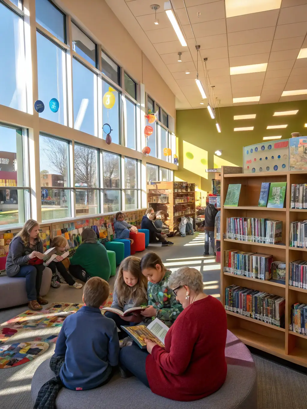 A community event at the library, showcasing the library as a vibrant community hub.